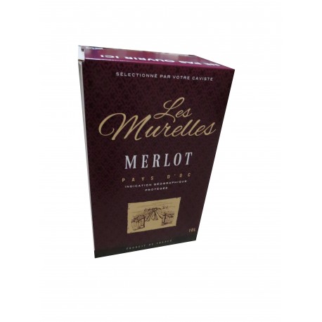 BIB 10 L IGP MERLOT Les Murelles rouge